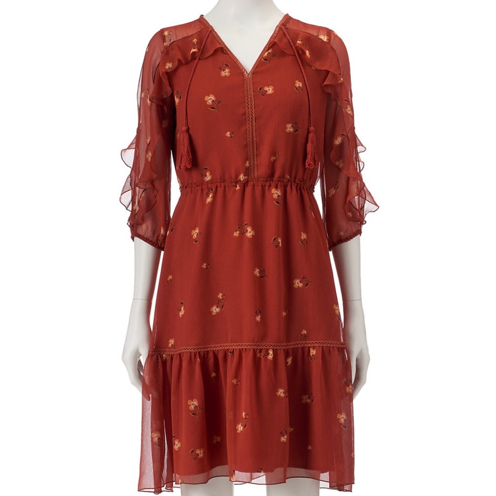 LC Lauren Conrad floral dress